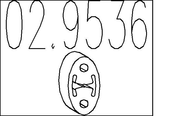 Dystans gumowy, tłumik MTS 02.9536