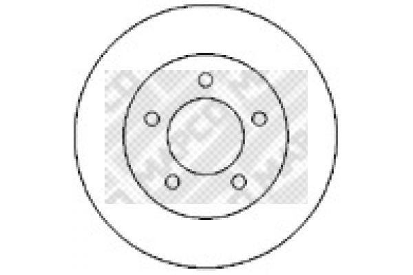 Tarcza hamulcowa MAPCO 15988