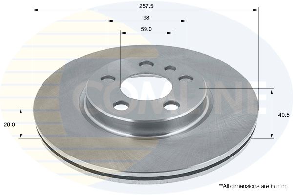 Tarcza hamulcowa COMLINE ADC1513V