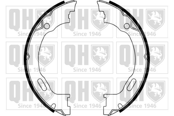 Zestaw szczęk hamulcowych, hamulec postojowy QUINTON HAZELL BS1143