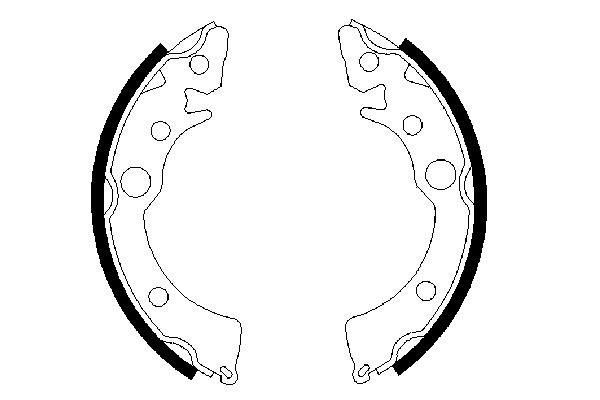 Zestaw szczęk hamulcowych BOSCH 0 986 487 233