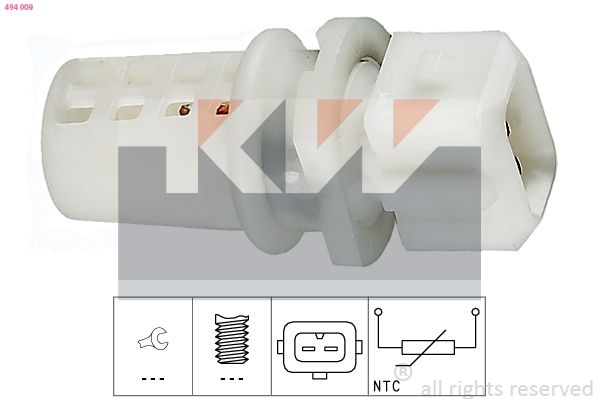 Czujnik, temperatura powietrza dolotowego KW 494 009