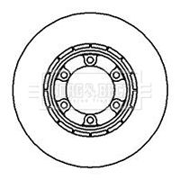 Tarcza hamulcowa BORG & BECK BBD5006