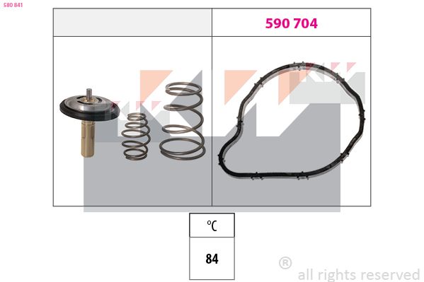 Termostat, środek chłodzący KW 580 841