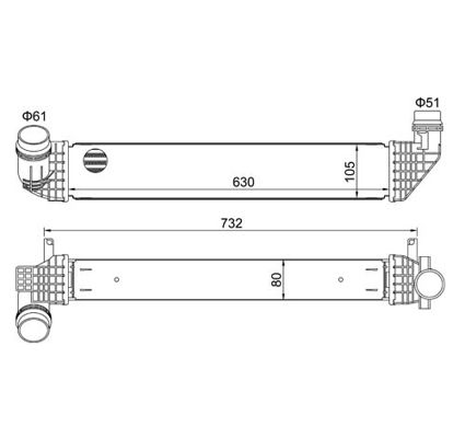 Chladič turba HART 621 403