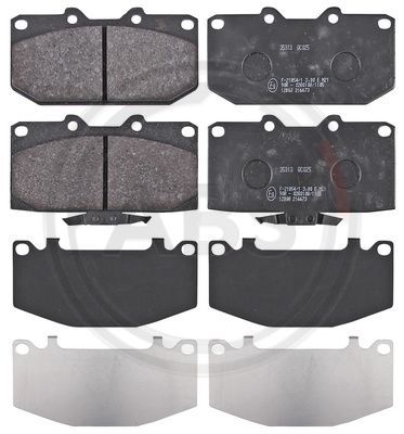 Zestaw klocków hamulcowych, hamulce tarczowe A.B.S. 35313