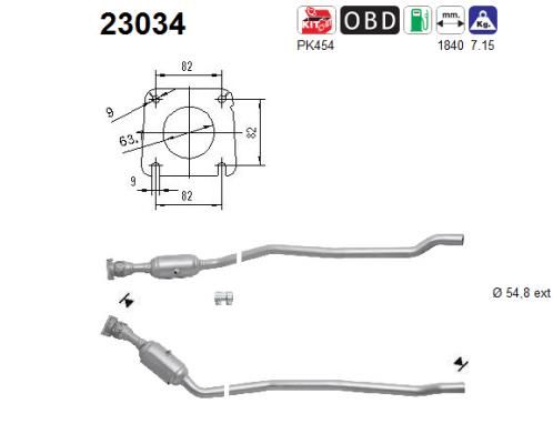 Katalizator AS 4881435AA