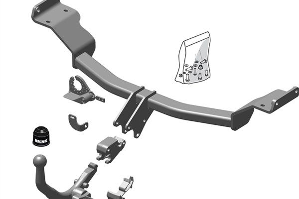 Zestaw zaczepu przyczepy BRINK 555500