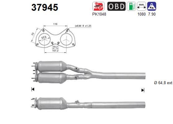 Katalizator AS 1J1131701JX