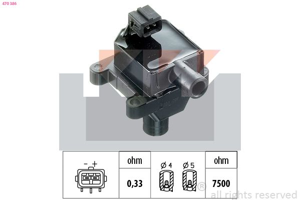 Cewka zapłonowa KW 470 386