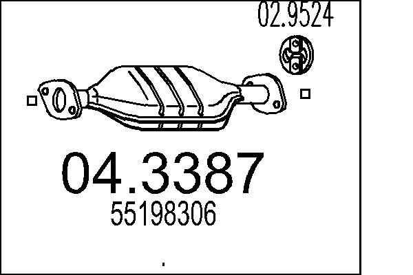 Katalizator MTS 04.3387