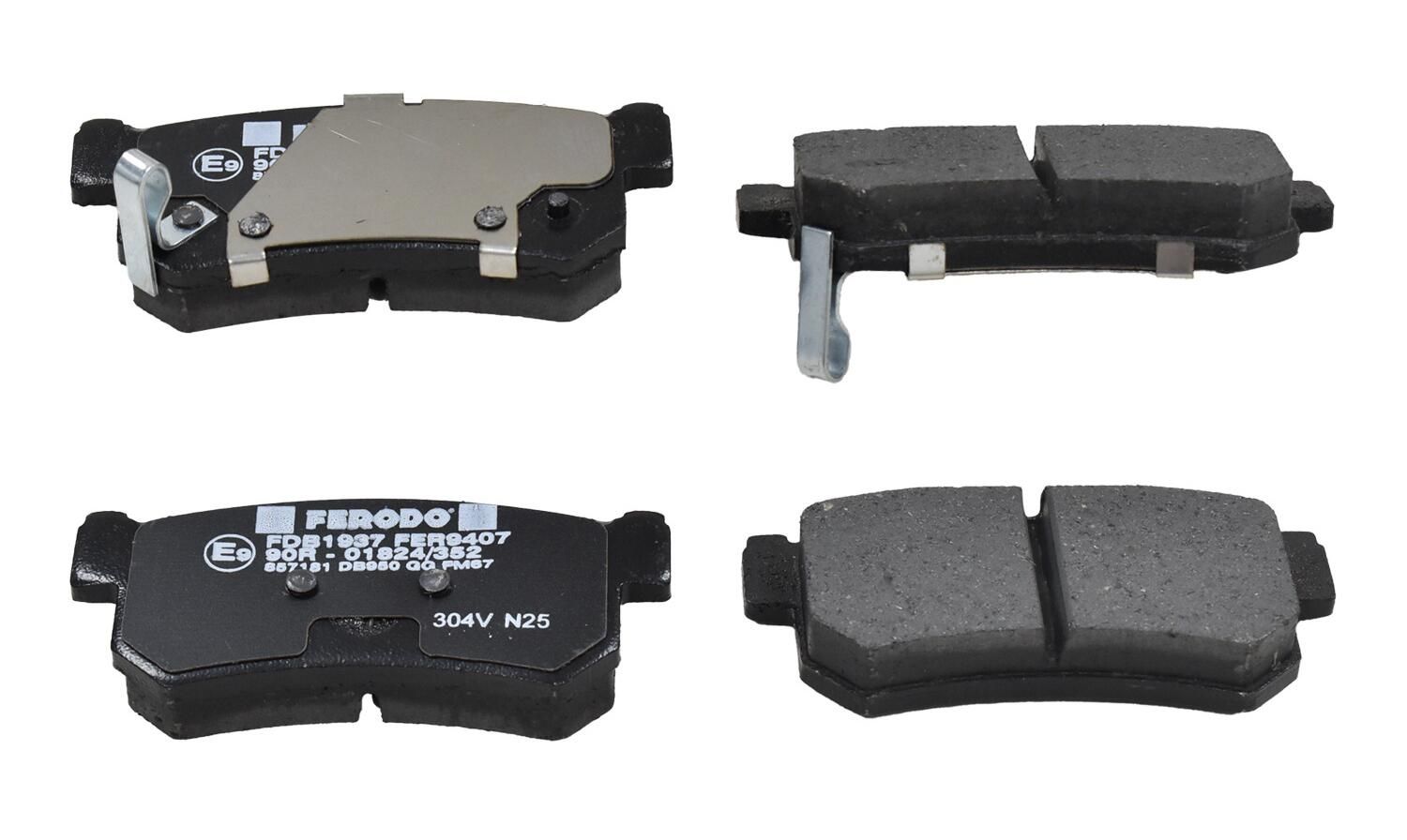 set placute frana,frana disc FERODO PREMIER ECO FRICTION FDB1937