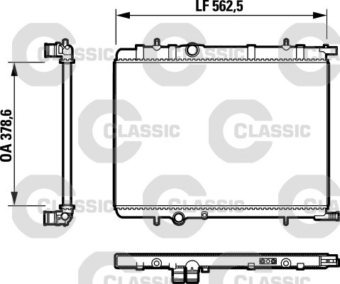Radiator, racire motor VALEO CLASSIC 232892