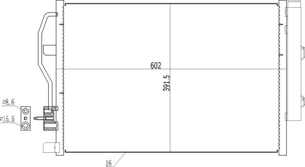 Skraplacz, klimatyzacja HART 619 525