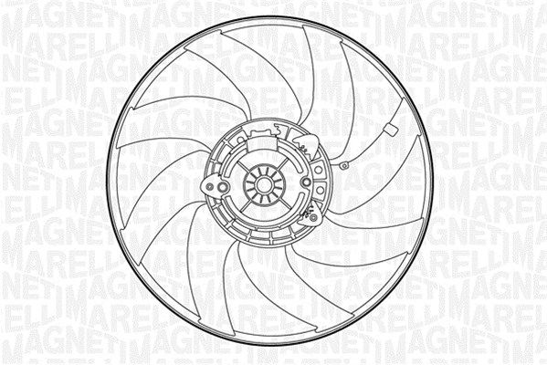 Wentylator, chłodzenie silnika MAGNETI MARELLI 069422435010