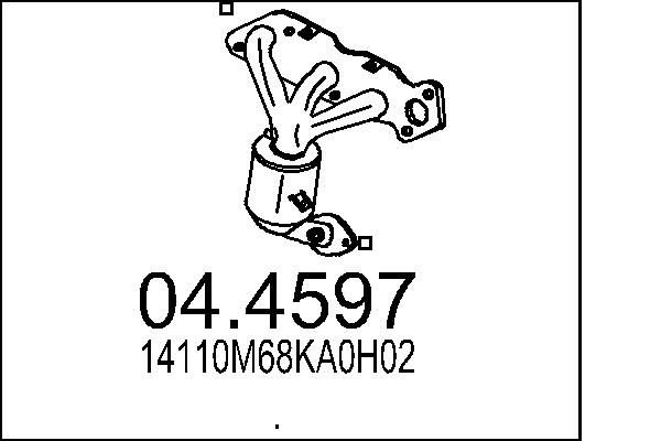 Katalizator MTS 14110M68KA0H02