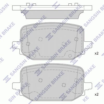 set placute frana,frana disc HI-Q SP4434