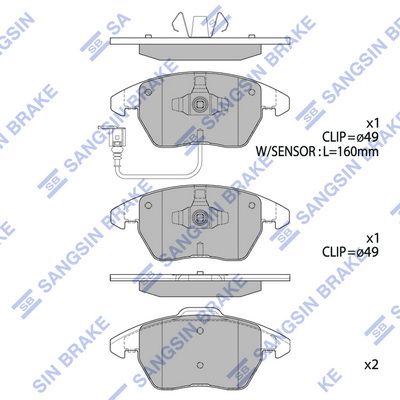 set placute frana,frana disc HI-Q SP2098