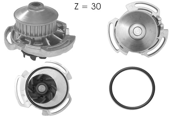 Pompe à eau, refroidissement du moteur