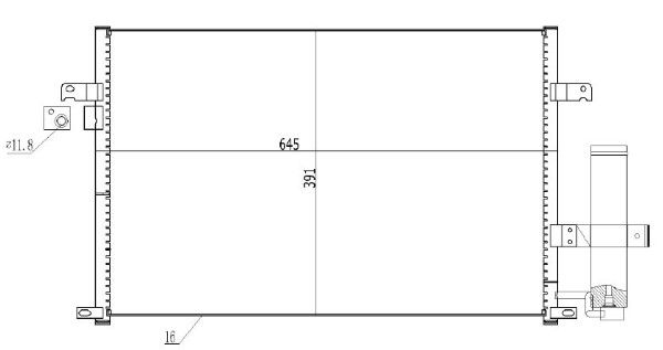 Condensator, climatizare MTR 13054783
