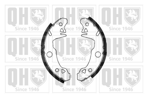 Zestaw szczęk hamulcowych QUINTON HAZELL BS618