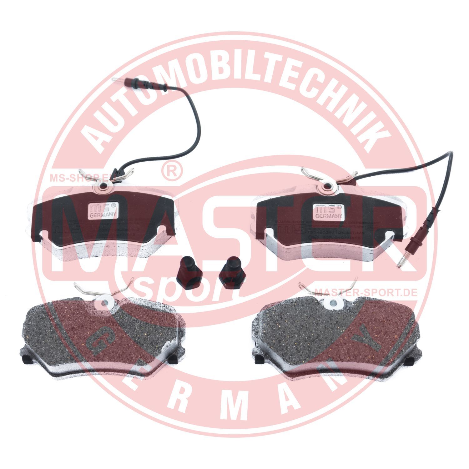 Zestaw klocków hamulcowych, hamulce tarczowe MASTER-SPORT GERMANY 13046029712K-SET-MS
