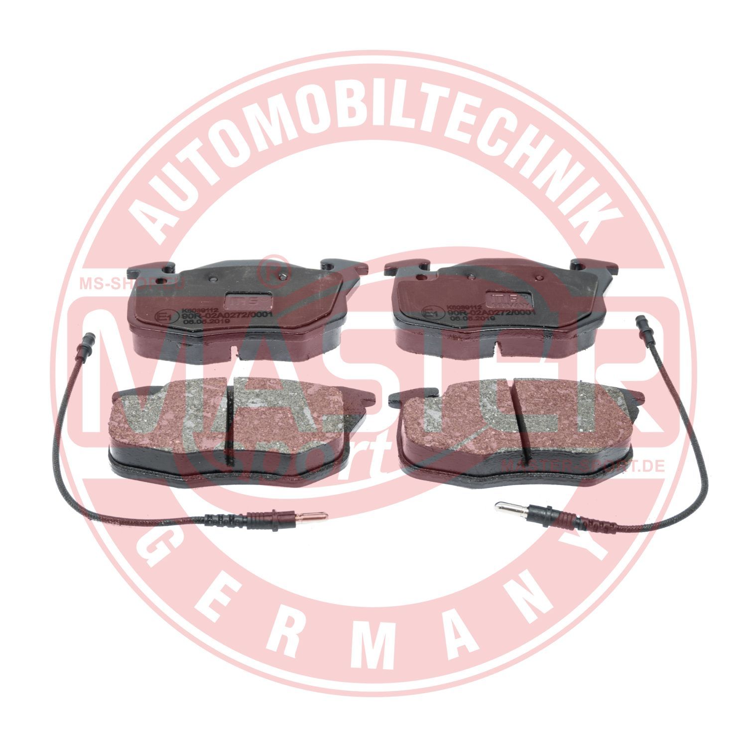 Zestaw klocków hamulcowych, hamulce tarczowe MASTER-SPORT GERMANY 13046039112N-SET-MS
