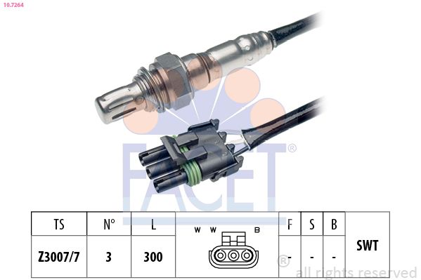 Sonda lambda FACET 10.7264