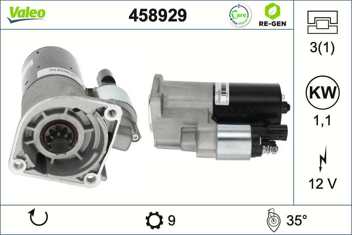 starter VALEO 458929