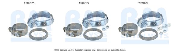 Zestaw montażowy, katalizator BM CATALYSTS FK80367