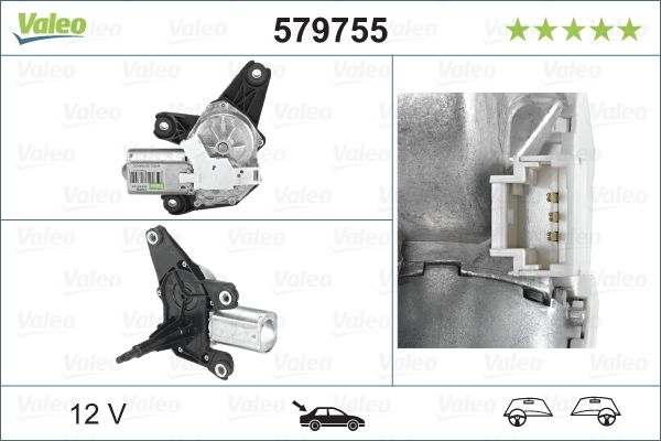 Silnik wycieraczek VALEO 579755