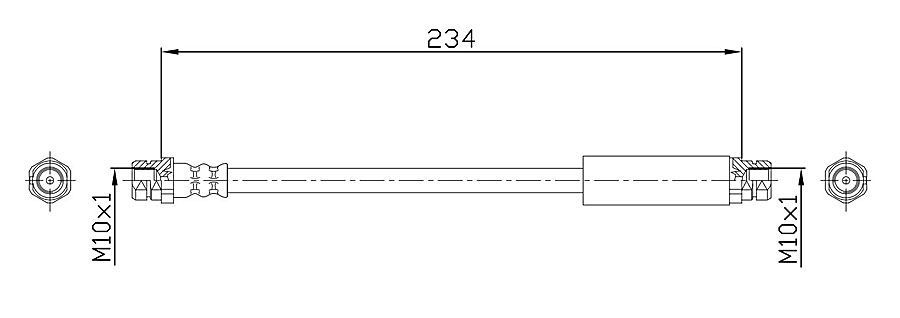 Furtun frana METZGER 4110359