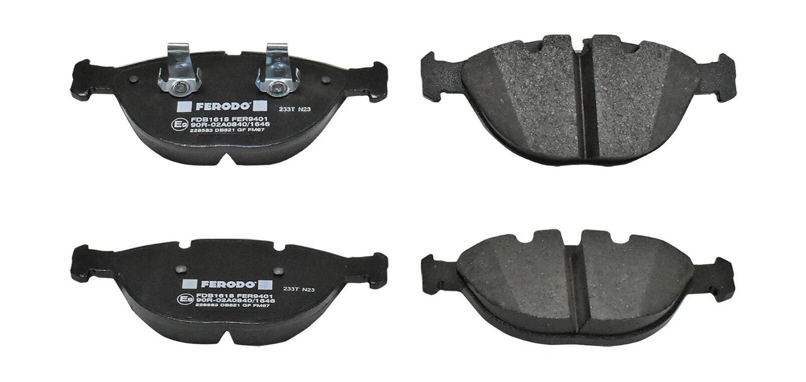 set placute frana,frana disc FERODO PREMIER ECO FRICTION FDB1618
