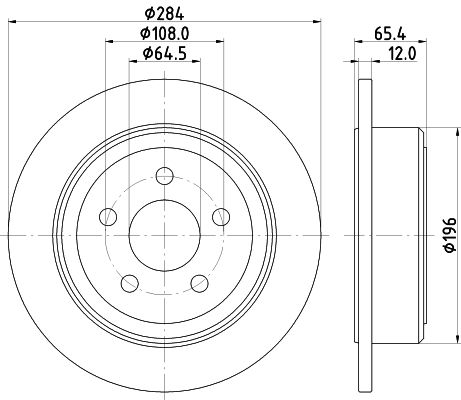 Tarcza hamulcowa MINTEX MDC2631