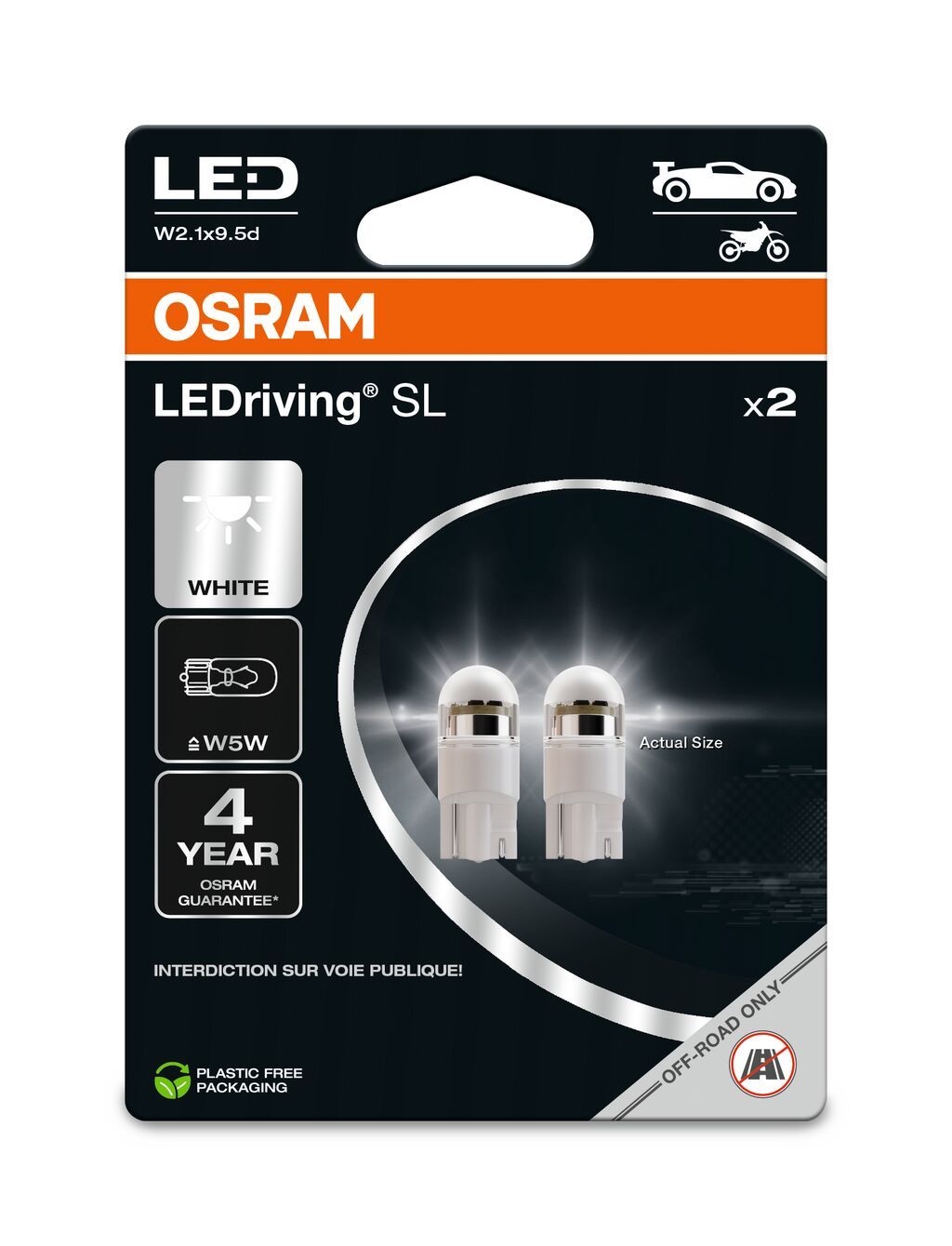 Bec, lumini interioare OSRAM 2825DWP-2BL