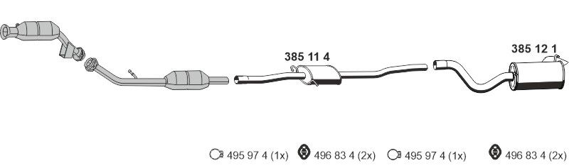 Układ wydechowy ERNST 040642