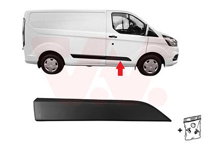 Baguette et bande protectrice, porte