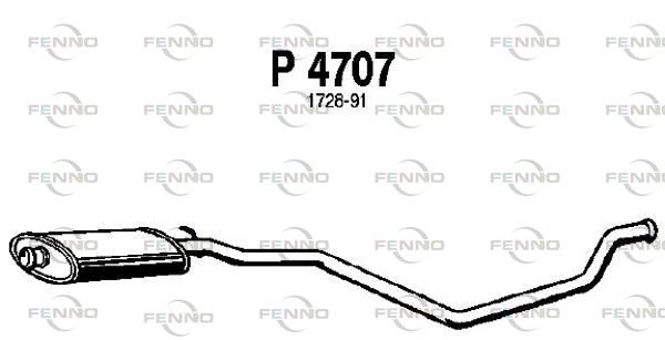 Tłumik środkowy FENNO P4707