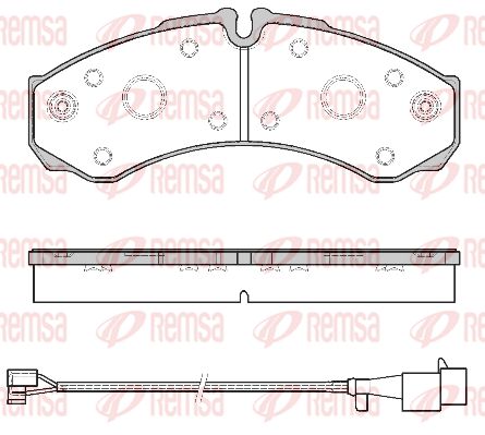 Zestaw klocków hamulcowych, hamulce tarczowe KAWE 0651 52