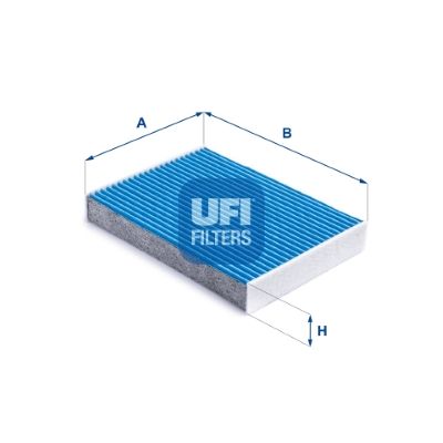 Filtr, wentylacja przestrzeni pasażerskiej UFI 34.257.00