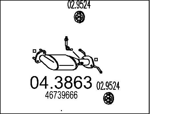 Katalizator MTS 46739666