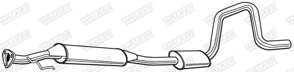 Tłumik środkowy WALKER 22662