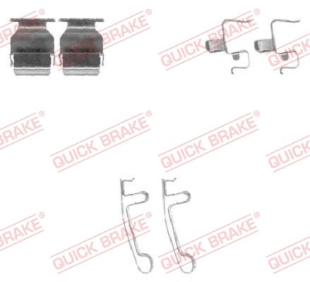Set accesorii, placute frana QUICK BRAKE 109-1604
