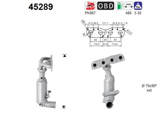 Katalizator AS 45289