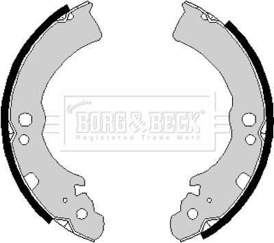 Zestaw szczęk hamulcowych BORG & BECK BBS6168
