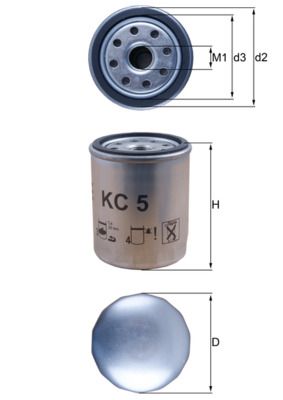 Palivový filter KNECHT KC 5