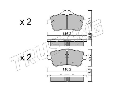 Piduriklotsi komplekt,ketaspidur