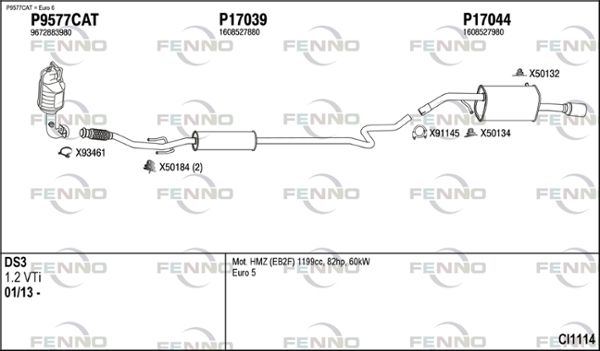 Układ wydechowy FENNO CI1114