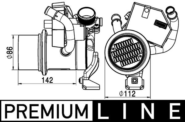 Chladič, recirkulace spalin MAHLE CE 5 000P