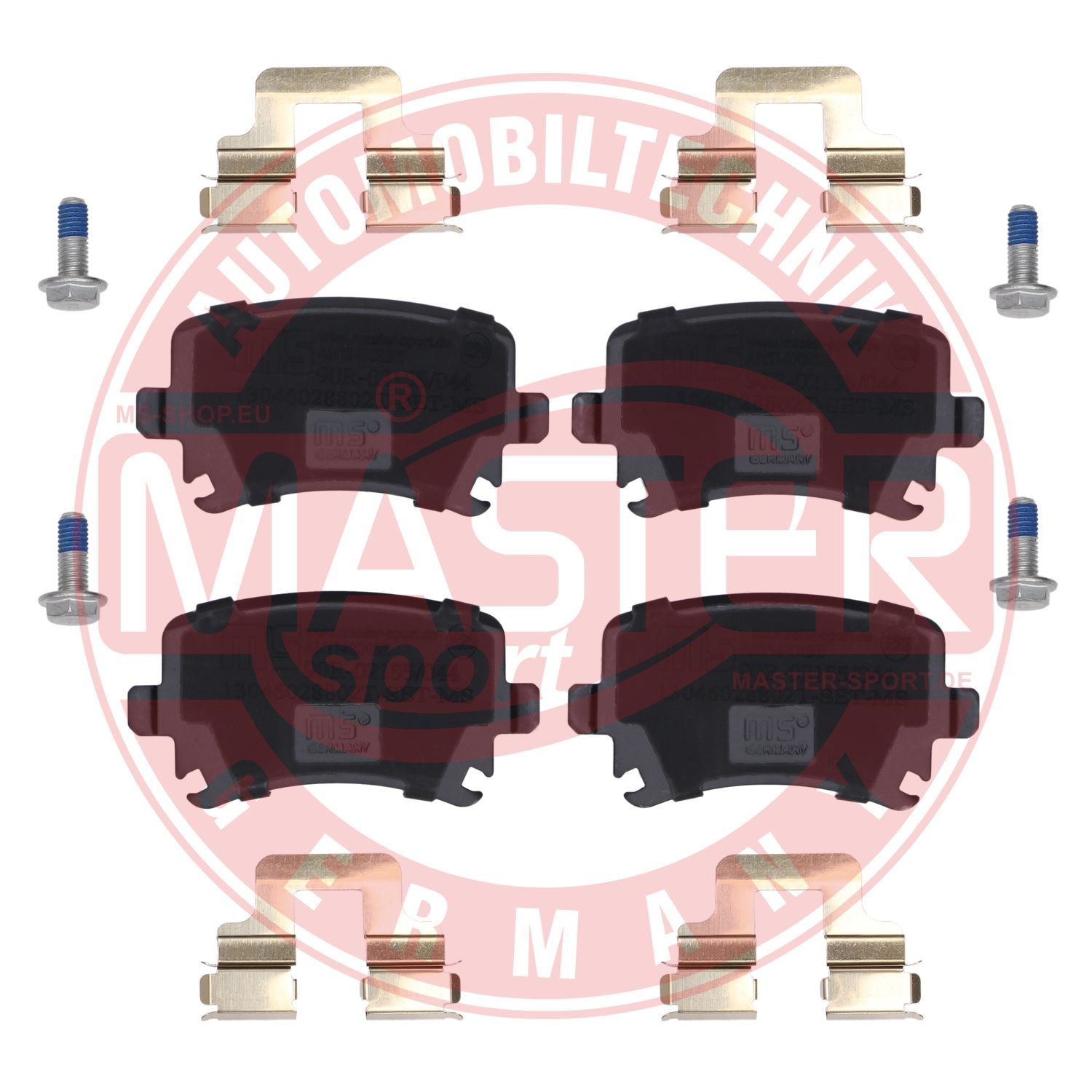Zestaw klocków hamulcowych, hamulce tarczowe MASTER-SPORT GERMANY 13046028802T-SET-MS